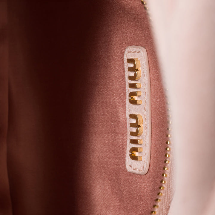 Mini sac Wander en velours matelassé