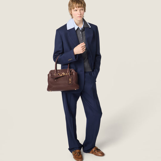 Sac Aventure en cuir nappa