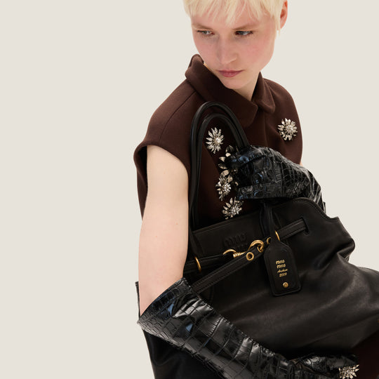 Sac Aventure en cuir nappa