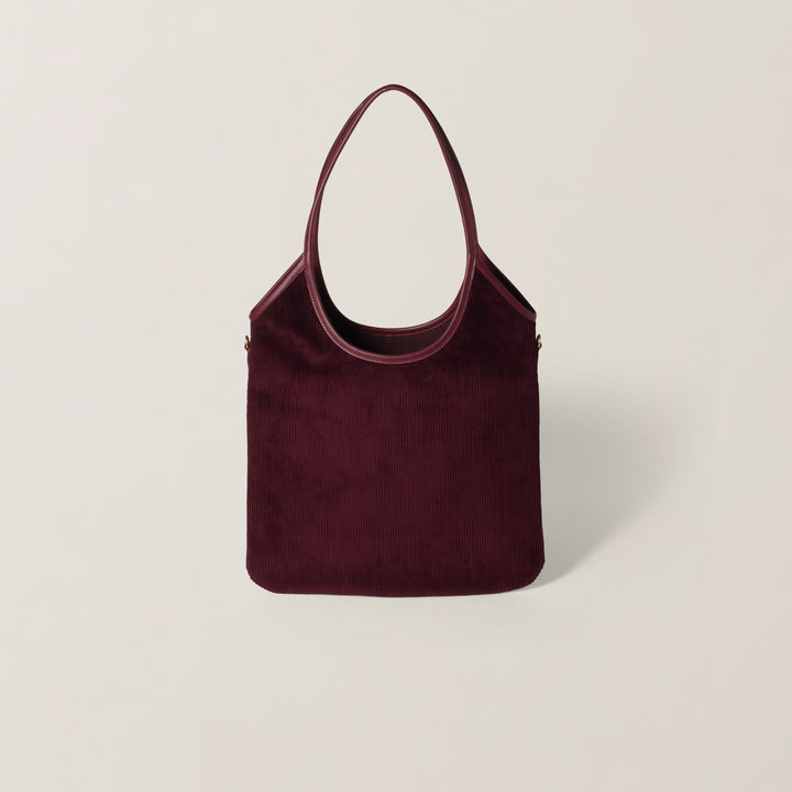 Cabas IVY en velours côtelé