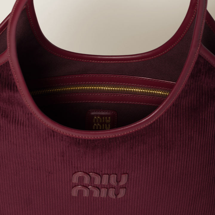 Cabas IVY en velours côtelé