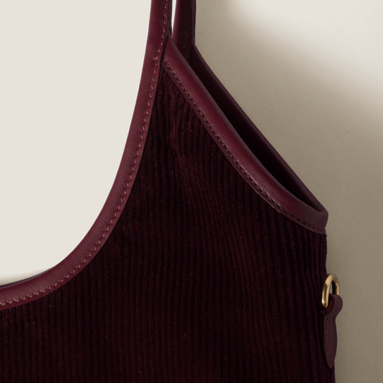 Cabas IVY en velours côtelé