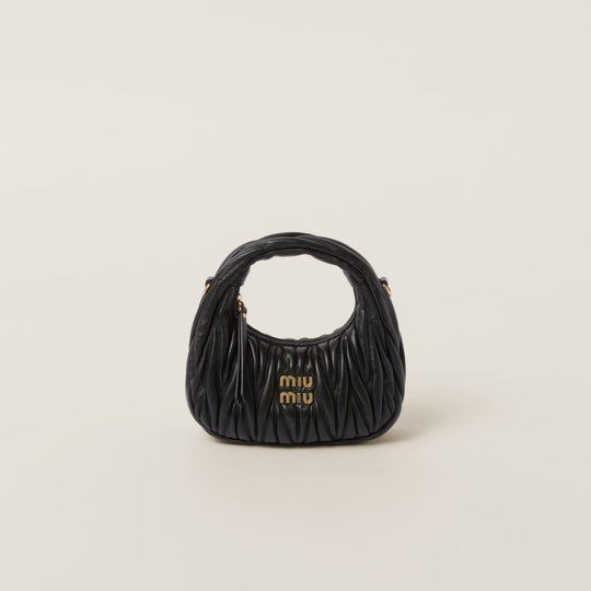 Mini sac hobo Wander en nappa matelassé